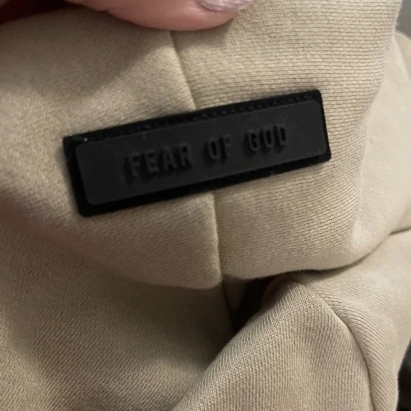 Essentials Beige Hoodie - Picture 6 of 12